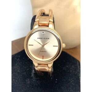 Anne Klein Women's Watch AK/2626 Quartz Rose Gold Tone Stainless Steel 30mm